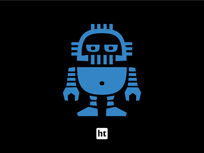 Robots ht design dingbats ht huertatipografica illistration miscellaneous robots robotsht type typography