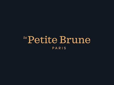 La Petite Brune logotype brand jewelry logo paris