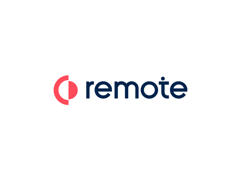 Remote logo animation animation logotype remote work
