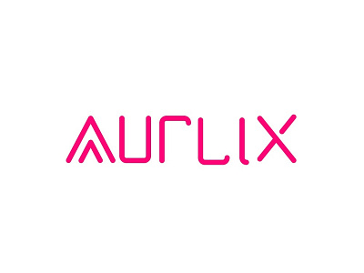 Aurlix branding flat logo typography