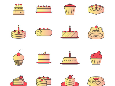 Cake Vector Icons