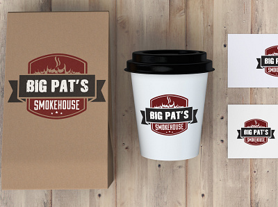Big Pat s Smokehouse big bigpats branding design logo logo design minimal pats smoke smokehouse smoking ui ux