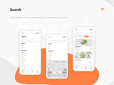 Food App UI app app branding food ui