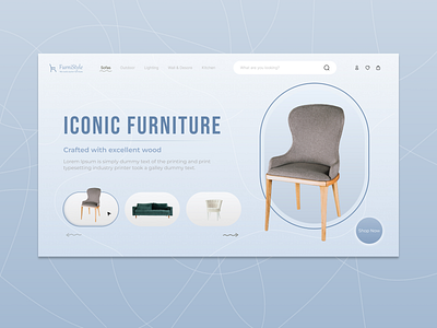 Iconic Furniture Landing Page Design