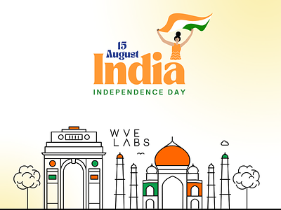 HAPPY INDEPENDENCE DAY! 🇮🇳 15 august day graphic design independence independence day india