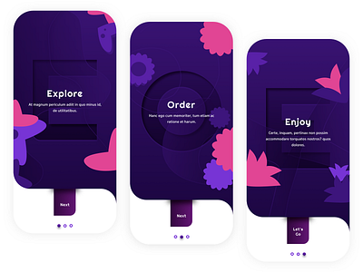 Onboarding Exploration Color Option app app design appdesign application design blue branding design exploration flower flowerapp illustration ios mobile mobile ui design onboarding onboarding ui typography ui ux wvelabs