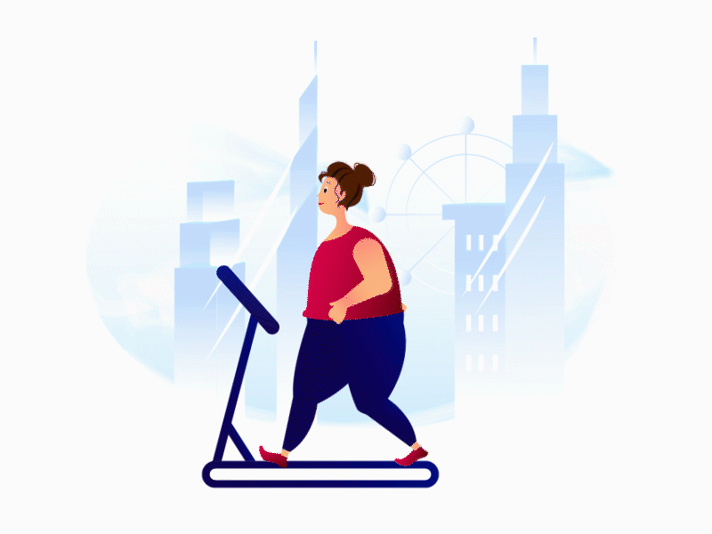 Do Exercise ae ai animation exercise illustration walk walk cycle