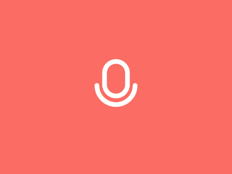 Speech microphone deformation animation icon ui ux 动效 设计