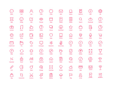 Linear icon ui ux 设计