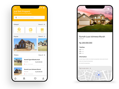 Jual Beli Properti app branding design ui ux