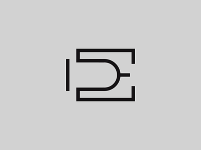 DE — Monogram affinity branding design flat identity illustrator lettering logo logo a day minimal monogram monogram logo type typography vector
