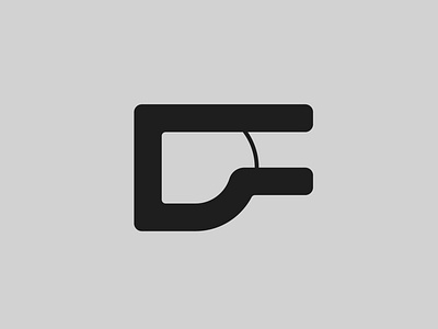 DF — Monogram branding design flat identity illustrator lettering logo logo a day minimal monogram monogram logo type typography vector