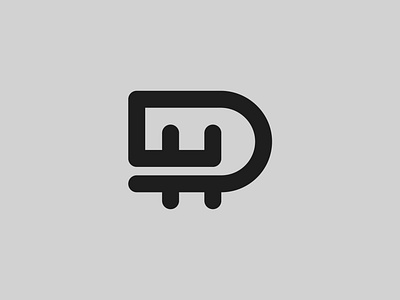 DH — Monogram branding design flat identity illustrator lettering logo logo a day minimal monogram monogram logo type typography vector