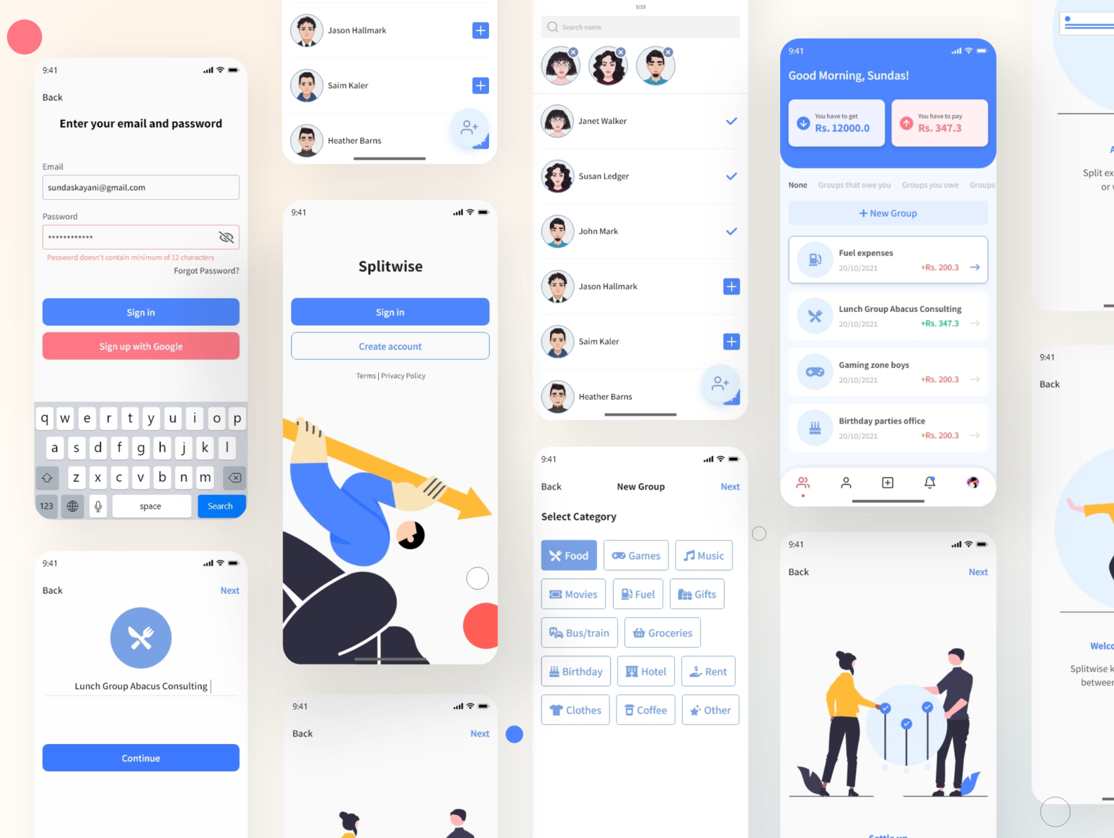 Splitwise Redesign by Sundas Ilyas on Dribbble