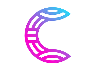 Color frame letter C