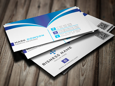 Corporate Business Card blue brand business business card card clean cmyk color corporate creative design green horizontal modern personal print print ready professional psd red