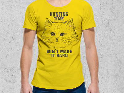 T-Shirt Design cat tshirt hunting tshirt illustrator t shirt graphic tshirt vector