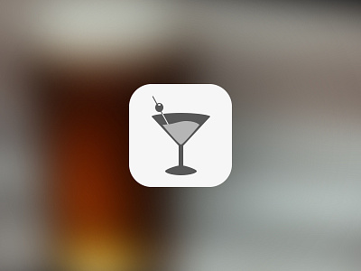 Martini icon ios minimal monochrome simple