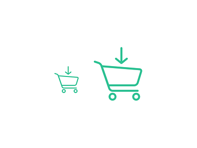 Add To Cart basket cart icon minimal purchase shopping