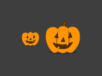 Jack-o-Lantern autumn flat halloween icon pumpkin scary