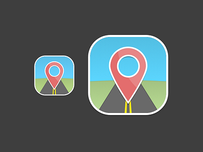 Location directions flat icon location map navigation pin