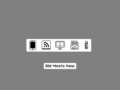 Old Meets New classic fun icons macintosh monochrome old school pixel retro simple tiny