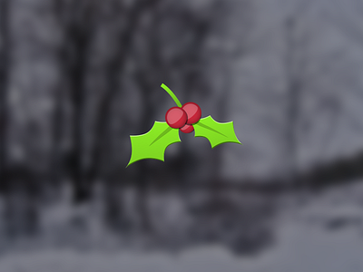 Mistletoe christmas holiday icon leafy winter