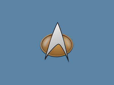 Starfleet Badge badge communicator emblem fun geek icon sci fi star starfleet trek