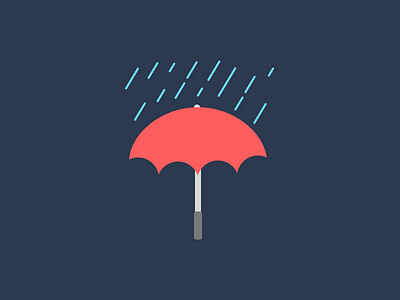 Umbrella bleh flat icon rain storm umbrella weather