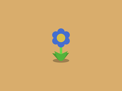 Flower beauty flat floral grow icon plant spring