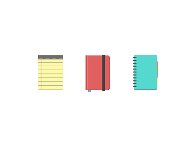 Writing analog diary icons journal notebook notepad notes