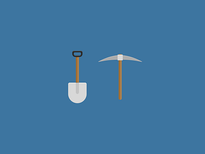 Digging dig manual labor pickaxe shovel tools
