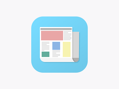 News App breaking news feed icon newsworthy periodical update