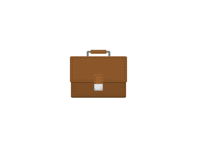 Sharing Your Work briefcase business flat icon portfolio share work