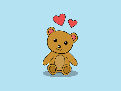 Teddy Bear adorable cute hearts stuffed animal teddy bear toy