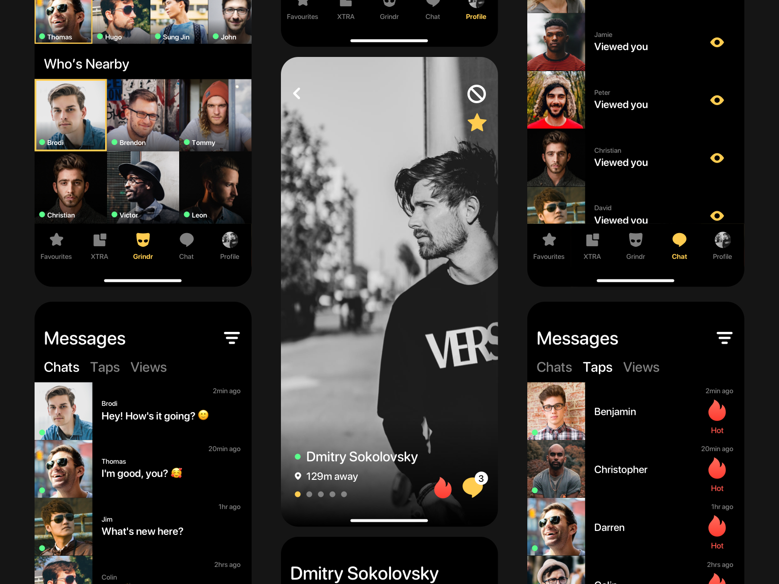 Dribbble - Grindr-5.png by David TJ Powell