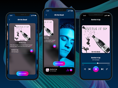 VAULT - Full Screen Music Player app app design blockchain brand music music player musicians nft pause play player product design solana tracks ui ui design user interface ux ux design web3