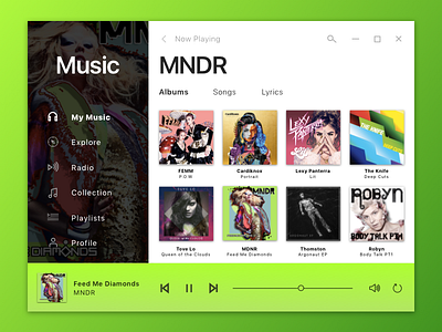 Music Albums UI album artist daily ui icon listen music play song ui ui design ux ux design