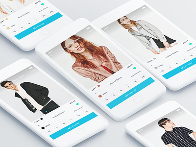 Mallzee - Product Details app blue clean clothes design details fashion shop simple ui ux white