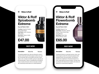 Perfume Concept black bottle clean design iphone iphone x monochrome perfume shop ui ux white