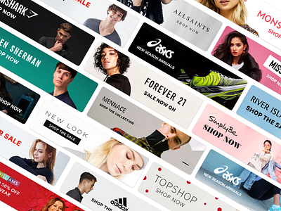 Fashion Banners advert banner brand clothes colour editorial fashion logo photography type typography ui