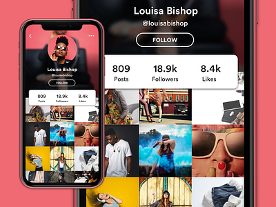 Profile Feed UI account app app design black bold clean daily ui design feed monochrome profile sans serif simple typography ui ui design ux ux design vector white