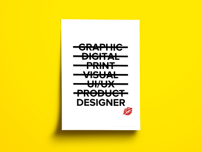 Designer black clean design designer digital font graphic minimal minimalism monochrome poster poster art poster series posters print sans serif simple type typography yellow