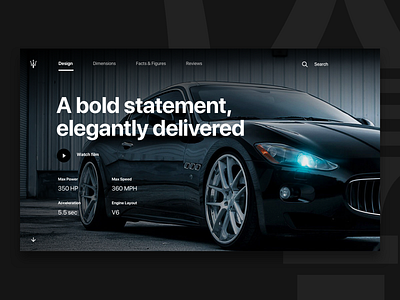 Maserati Website Concept