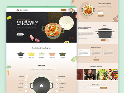 DutchOven Landing page design banner design branding creative design creative design design homepage typography ui ux website