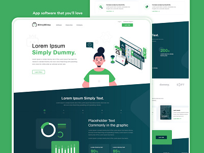 Graphic design Landing page | Homepage illustraion design illustrations uidesign website design