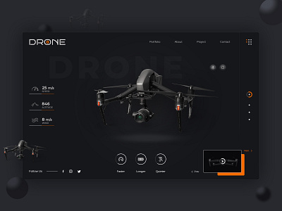 Drone banner design drone drone banner drone detail drone logo drone slider drone ui drone ux drones