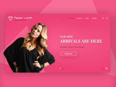 Shopping Website Banner banner design branding design ui ui ux designer ux website