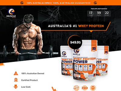 Landing Page for Muscle protein