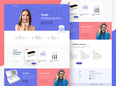 Dentii banner banner design creative banner design creative design dental dental banner dental design dental landing page dental website design dentii health homepage landing page mouth kits smile teeth kits tool lits tool lits